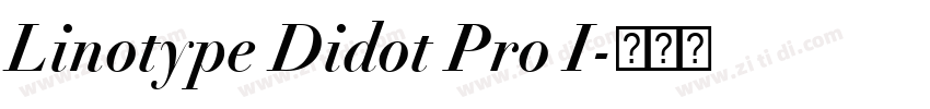 Linotype Didot Pro I字体转换